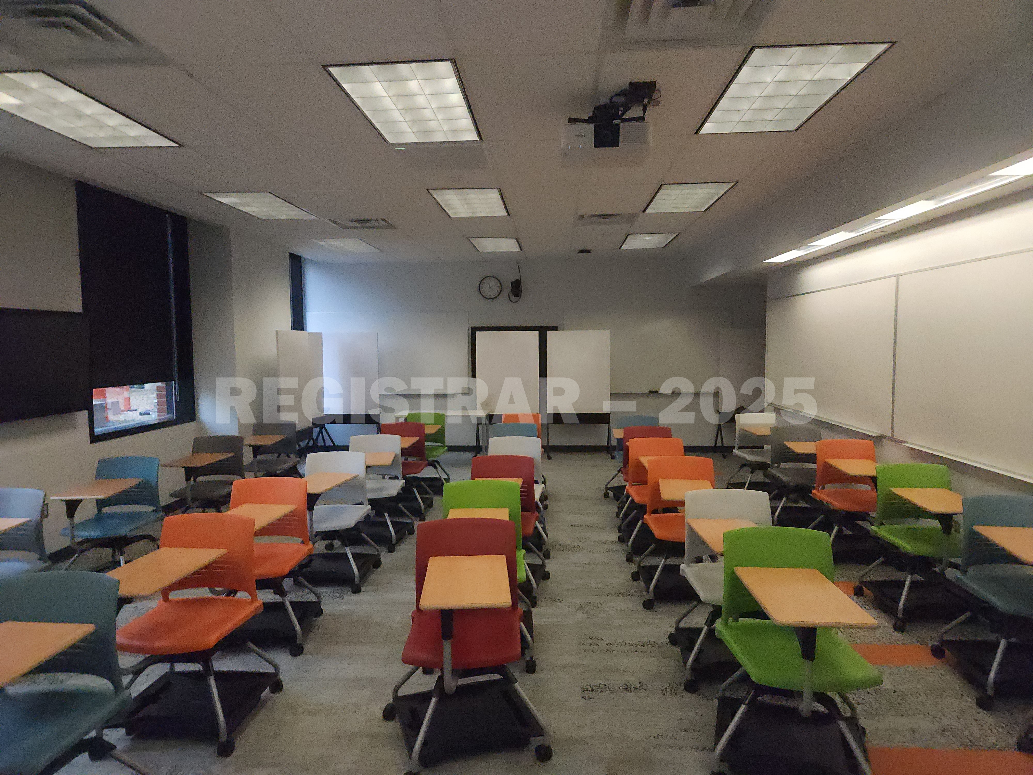 McPherson Chemical Lab room 1046 view from the front of the room