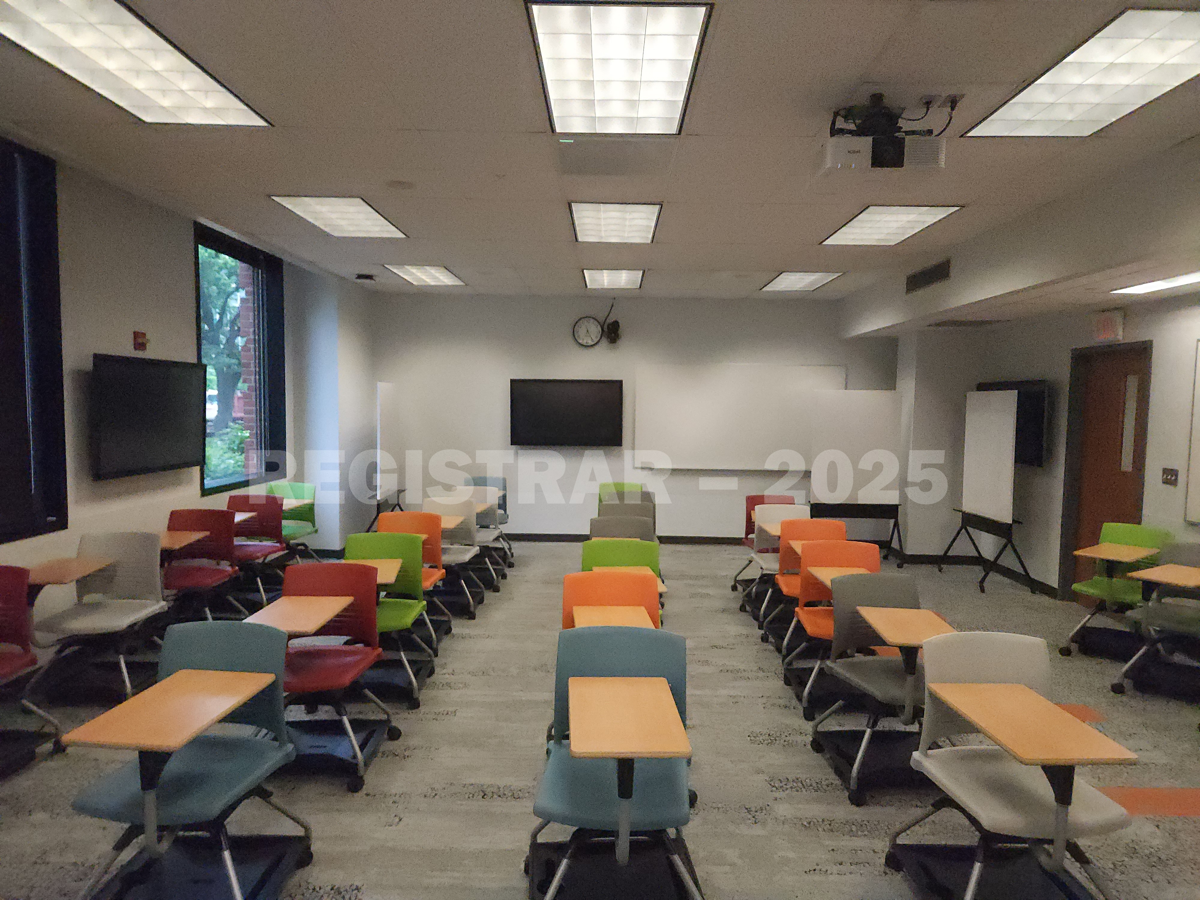 McPherson Chemical Lab room 1041 view from the front of the room