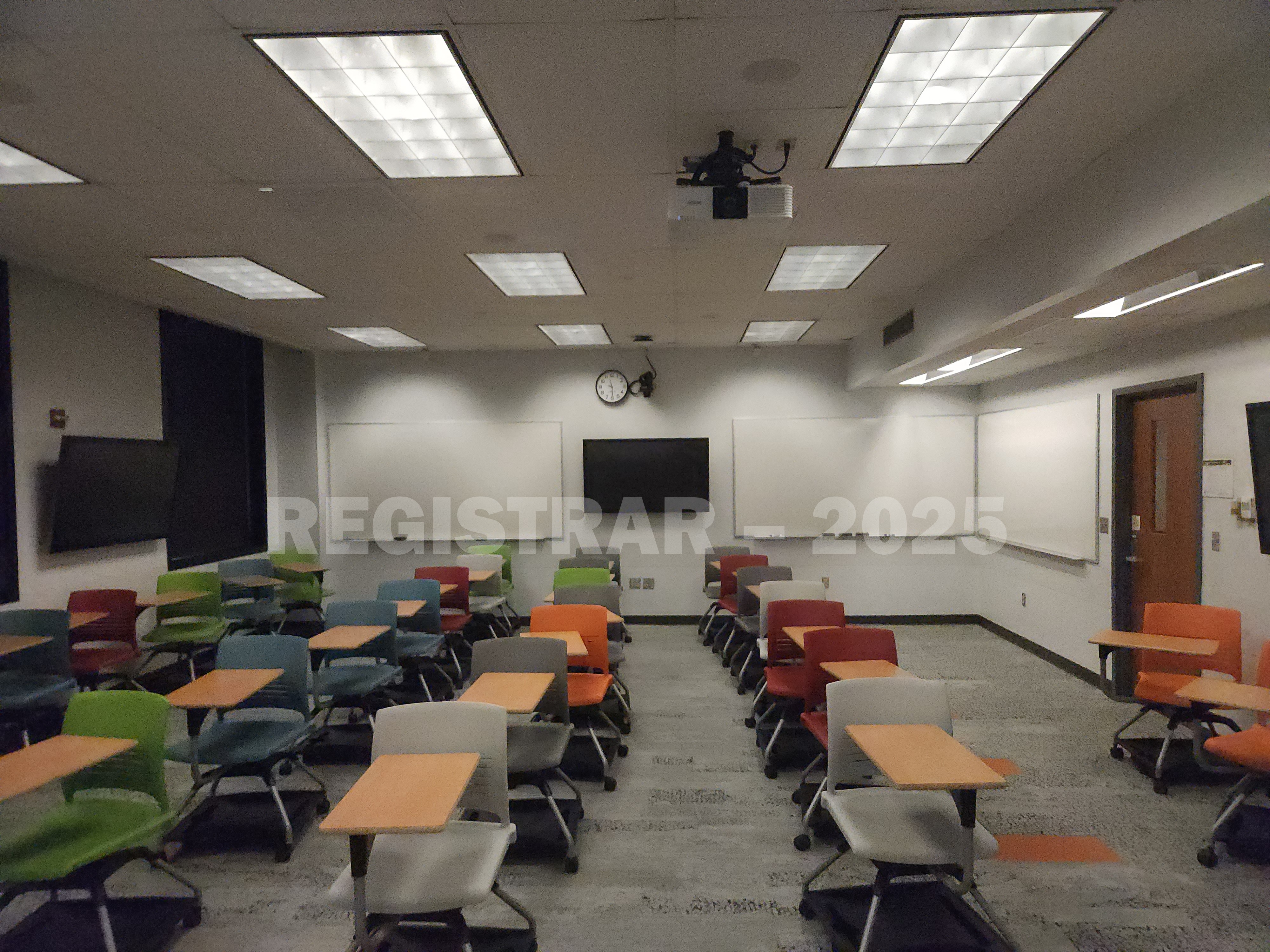 McPherson Chemical Lab room 1021 view from the front of the room
