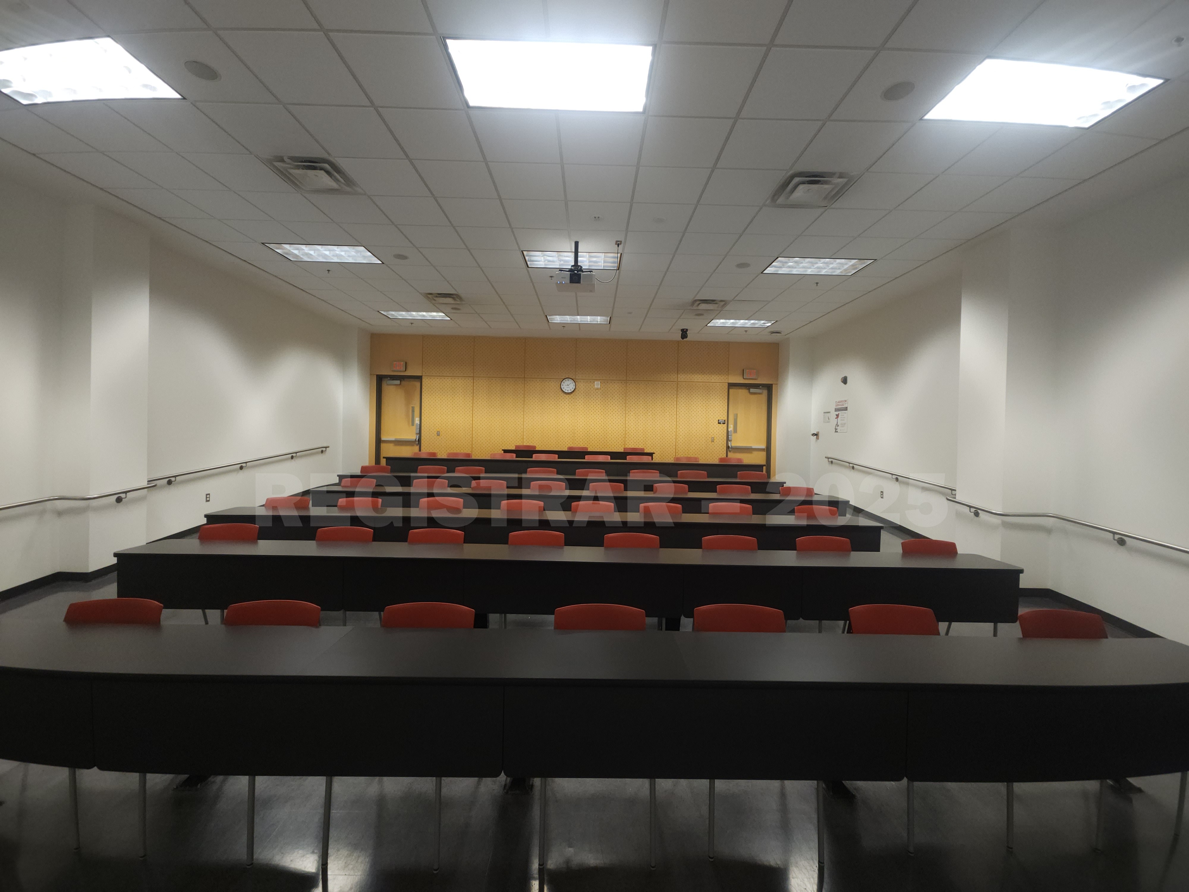 Scott Lab room North 48 ultra wide angle view from the front of the room