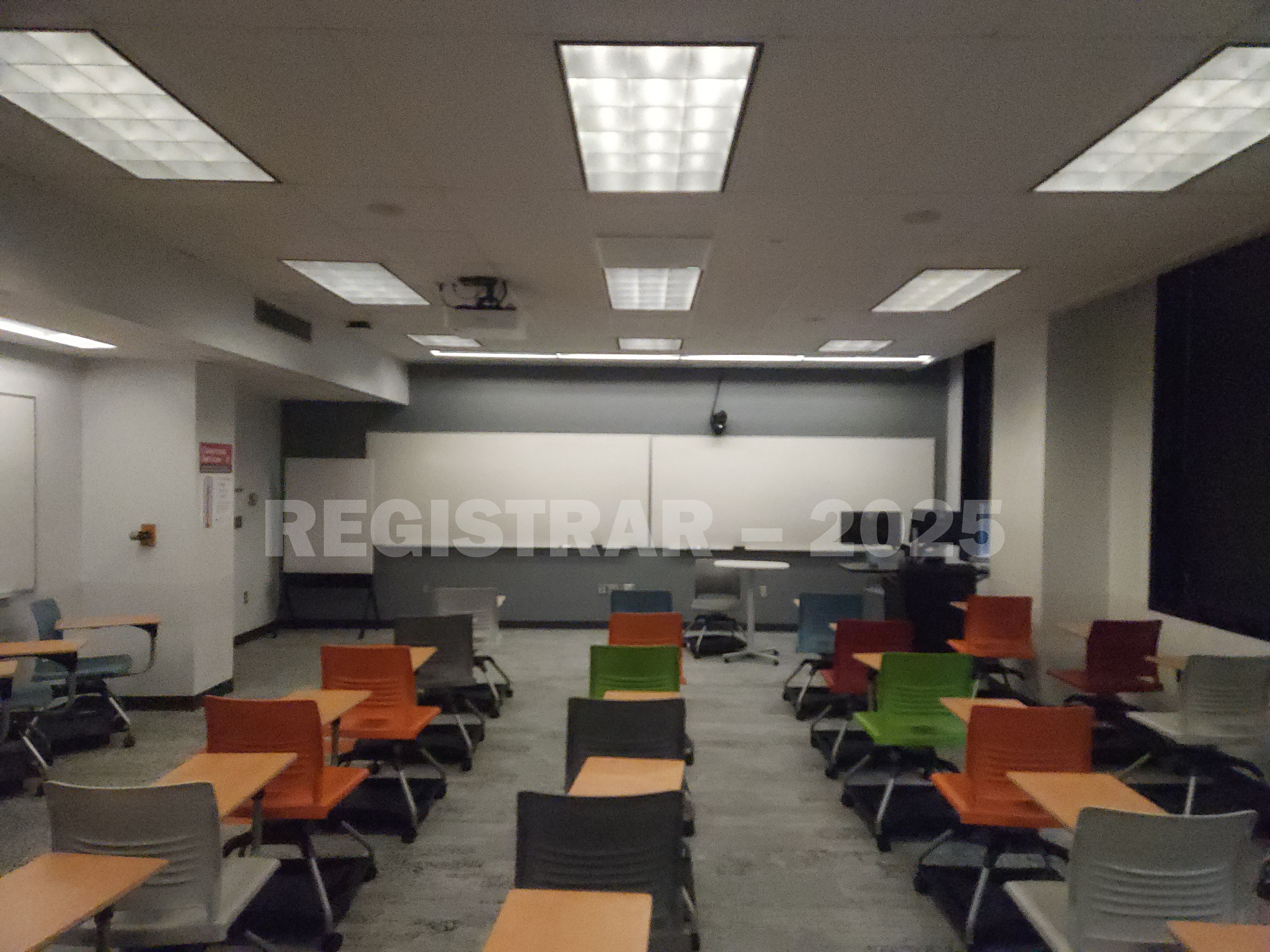 McPherson Chemical Lab room 1041 view from the back of the room