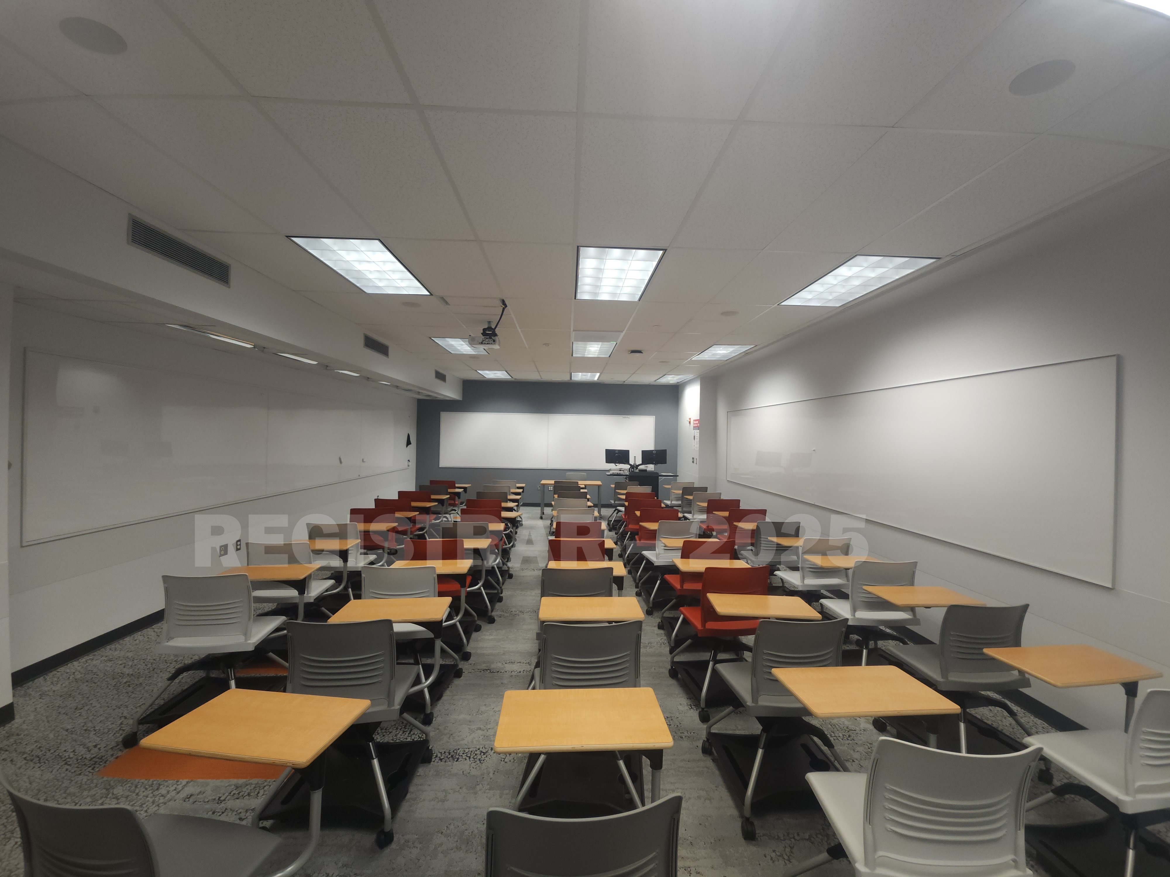 McPherson Chemical Lab room 2017 ultra wide angle view from the back of the room