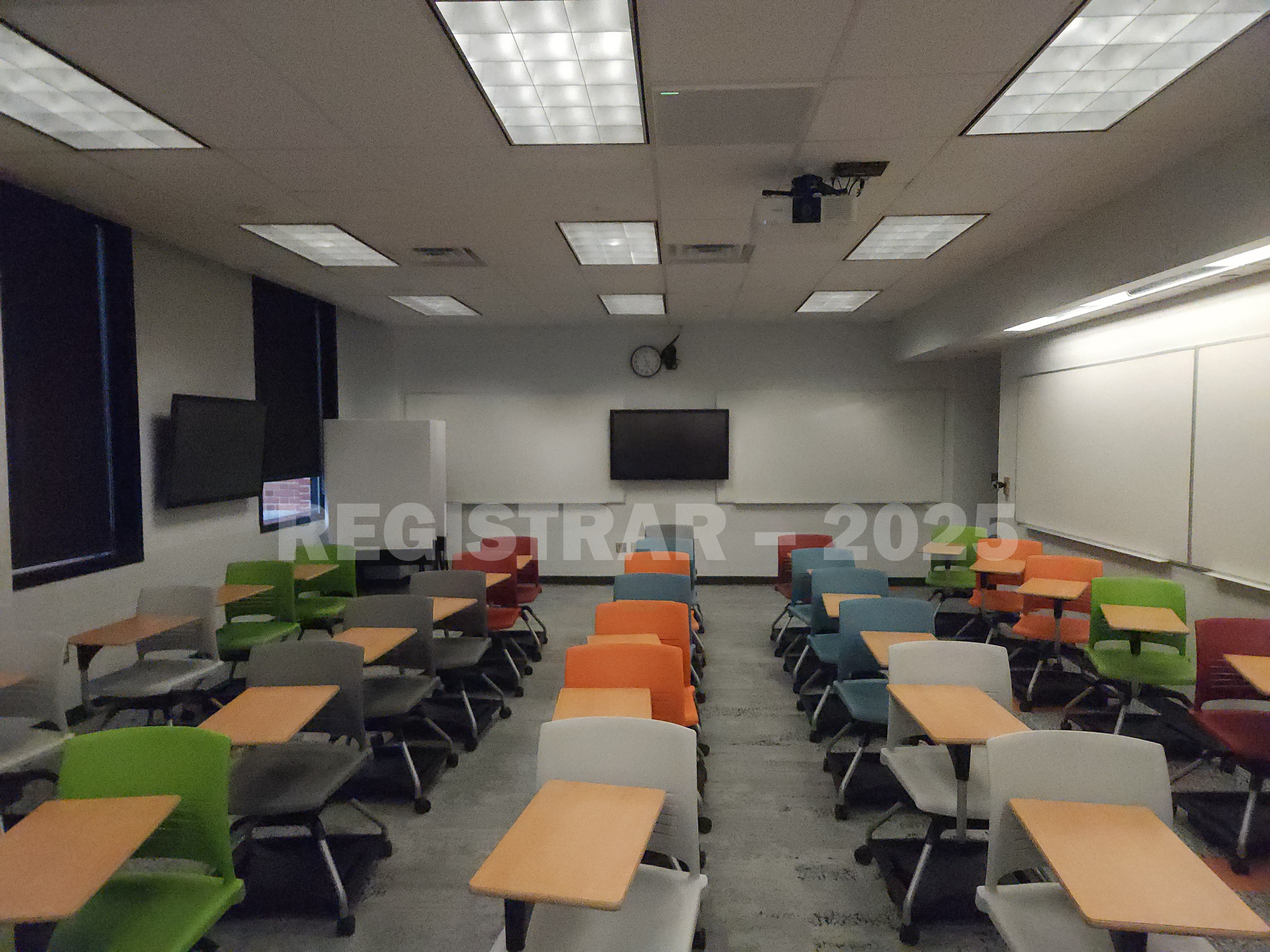 McPherson Chemical Lab room 1040 view from the front of the room