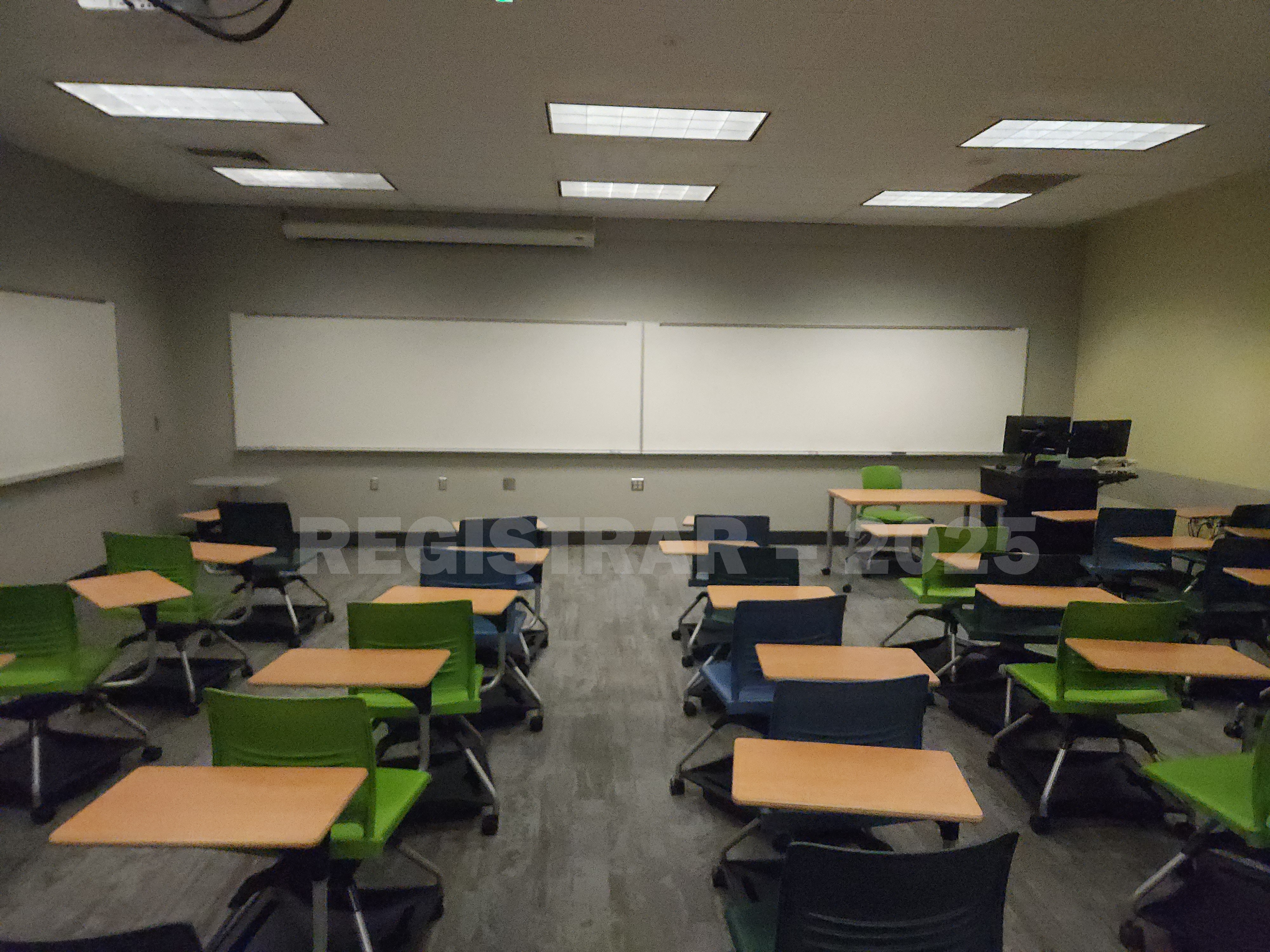 Mendenhall Laboratory room 173 view from the back of the room