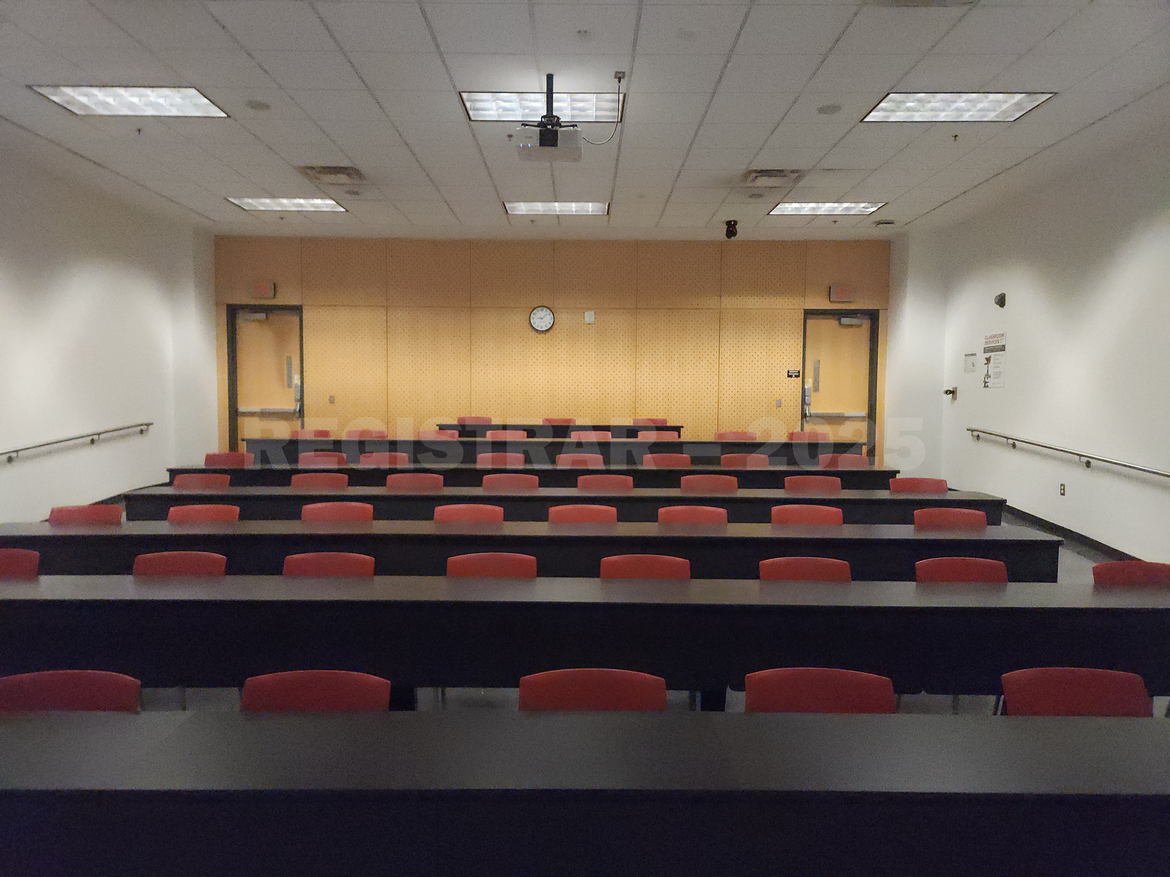 Scott Lab room North 48 view from the front of the room