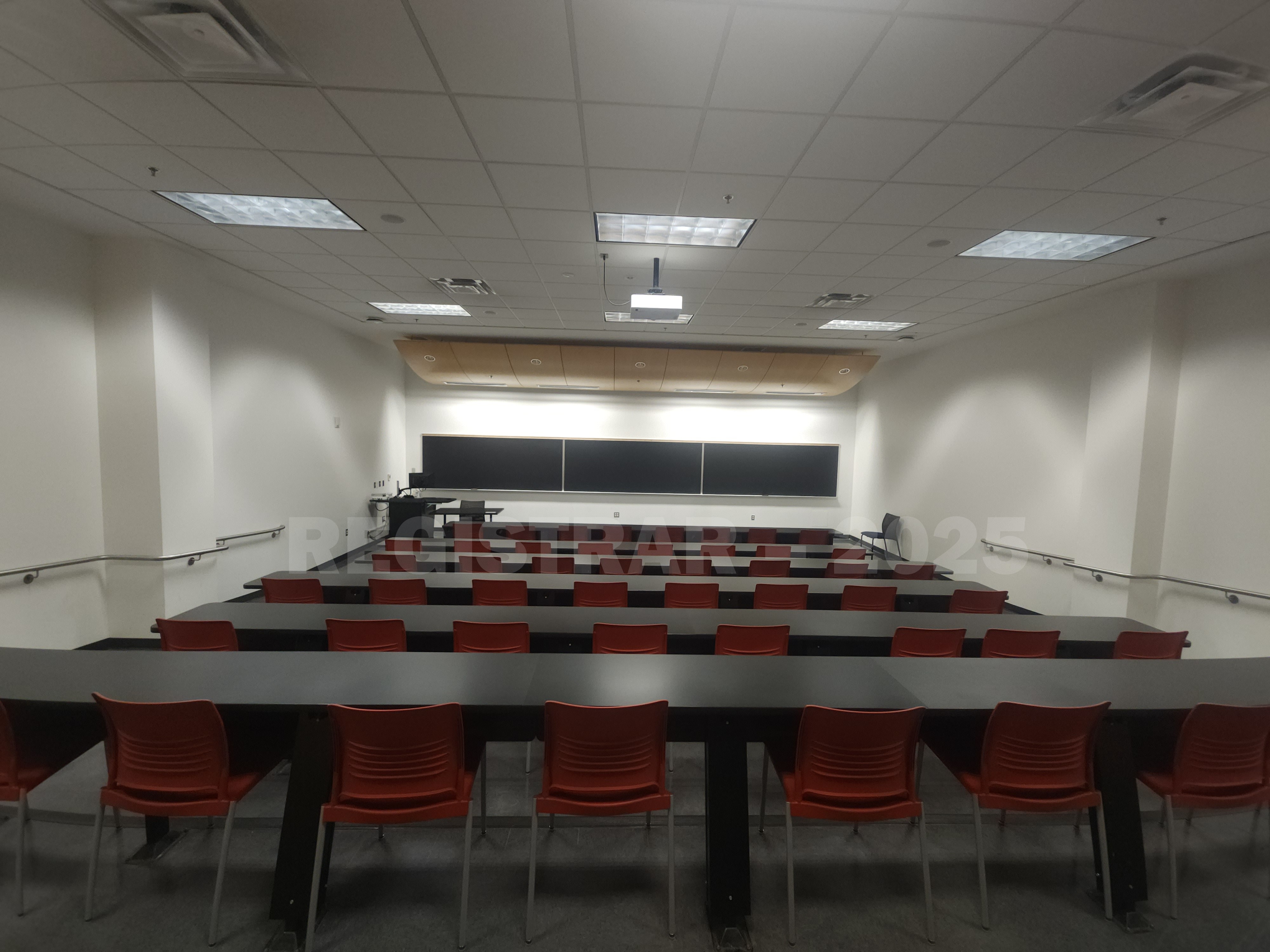 Scott Lab room North 48 ultra wide angle view from the back of the room