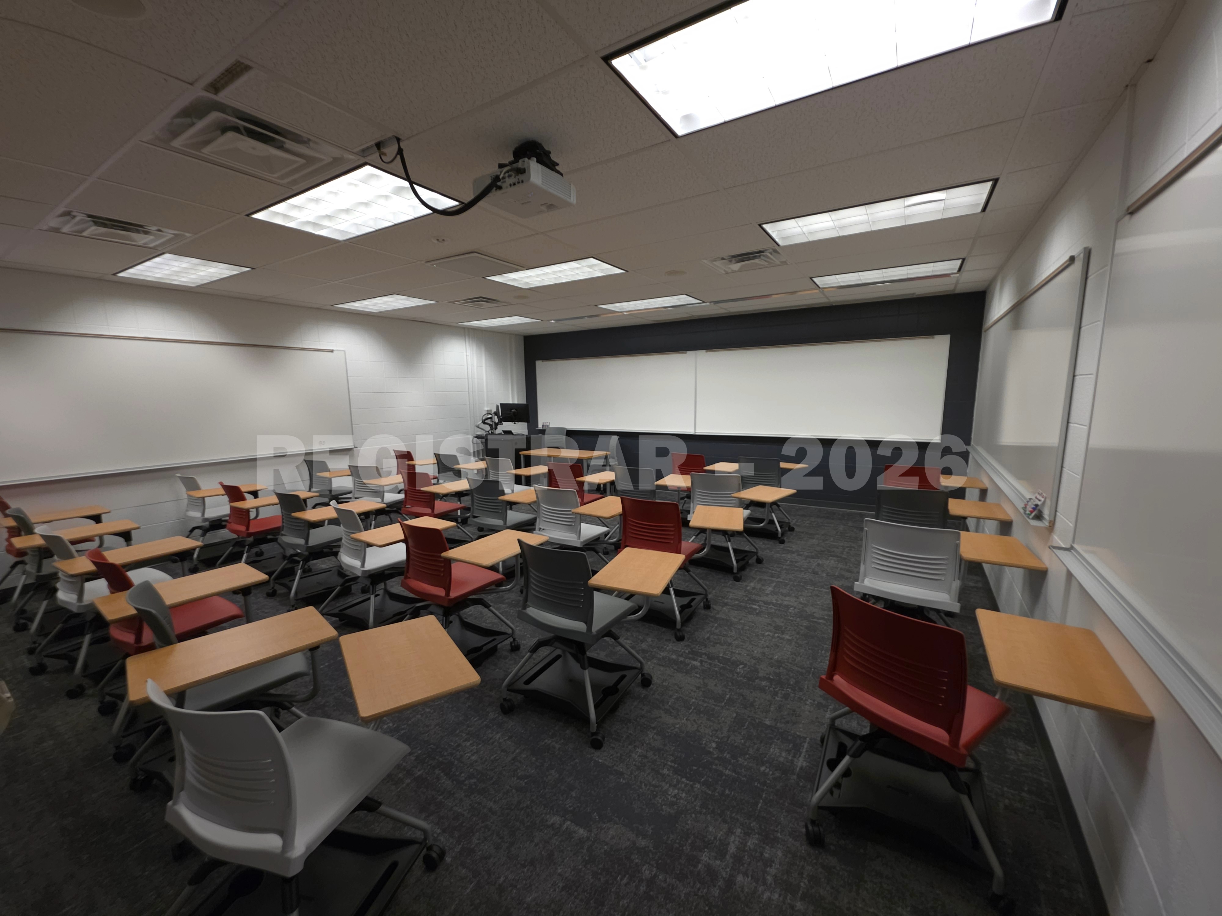University Hall room 47 back of room ultra wide view